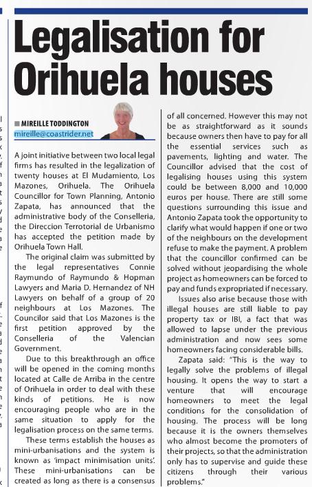 Article - Alicante Solicitors > Raymundo & Hopman